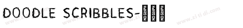 doodle scribbles字体转换